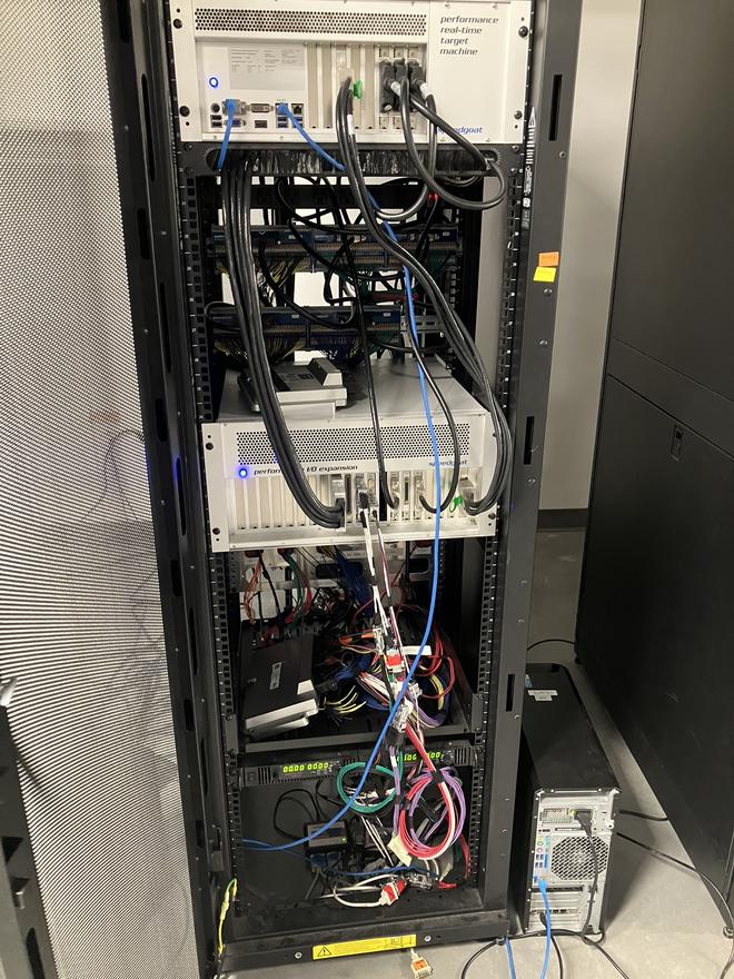 HIL Setup at Nikola (don&rsquo;t mind the mess)